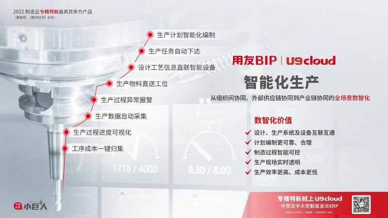 賦能“中國智造”，用友U9 cloud智能工廠建設(shè)